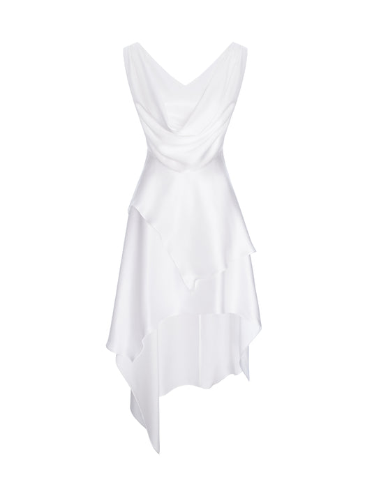 Silk Fantasy Dress - White