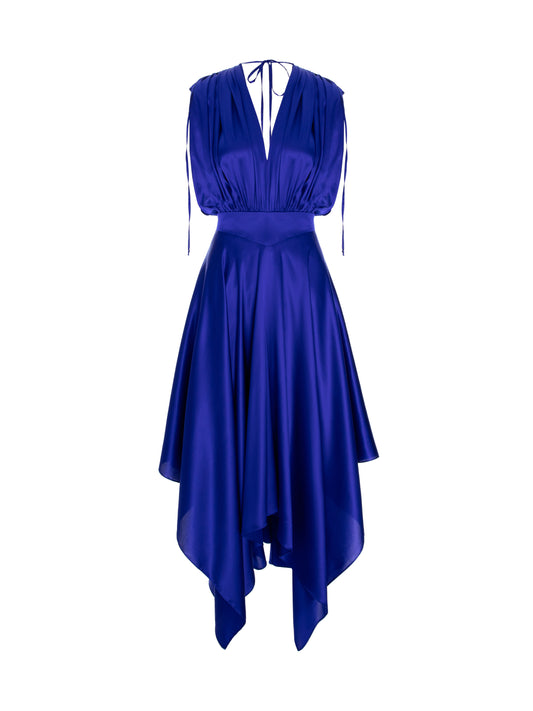 Silk Dream Dress - Royal Blue