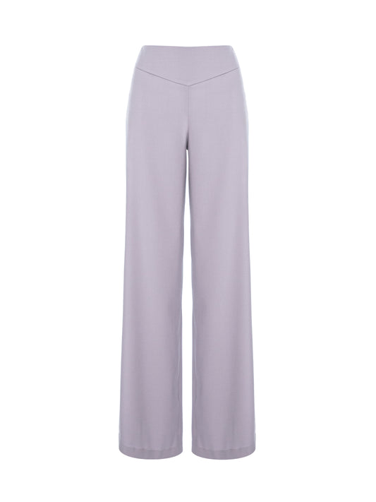 V-Sculpt Wool Pants - GreyLilac