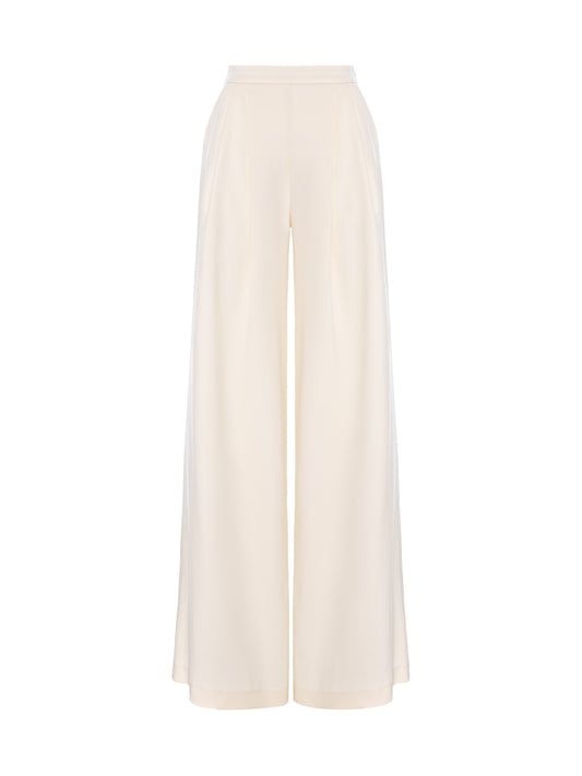 Office Affair Wool Pants - Ivory