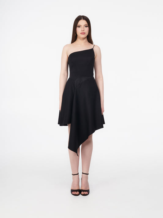 Allure Wool Dress - Black