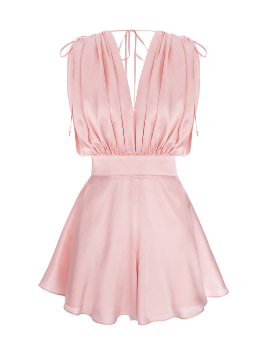 Silk Whisper Jumpsuit - Pink