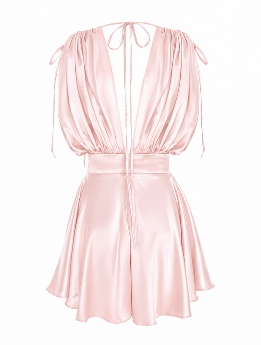 Silk Whisper Jumpsuit - Pink