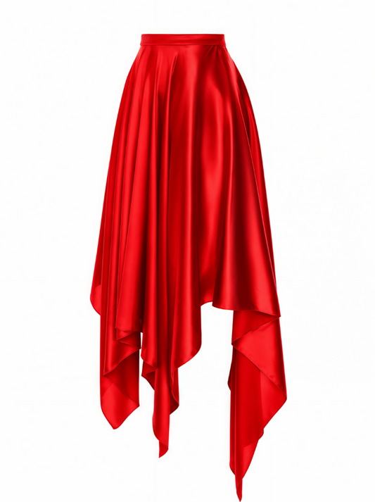 Silk Desire Skirt - Red